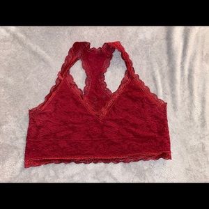 Red bralette